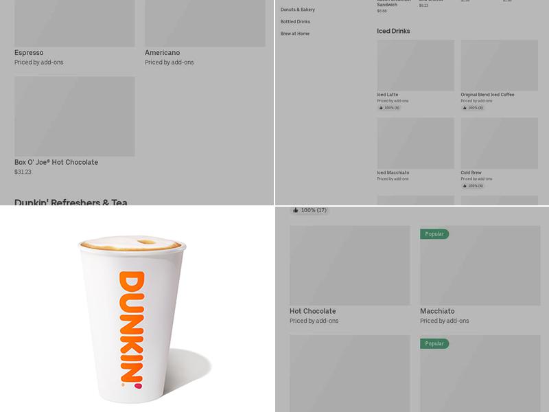 Dunkin' Menu