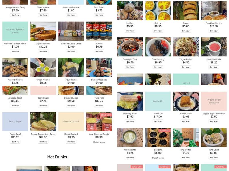 Three Little Birds Cafe & Juice Bar Menu