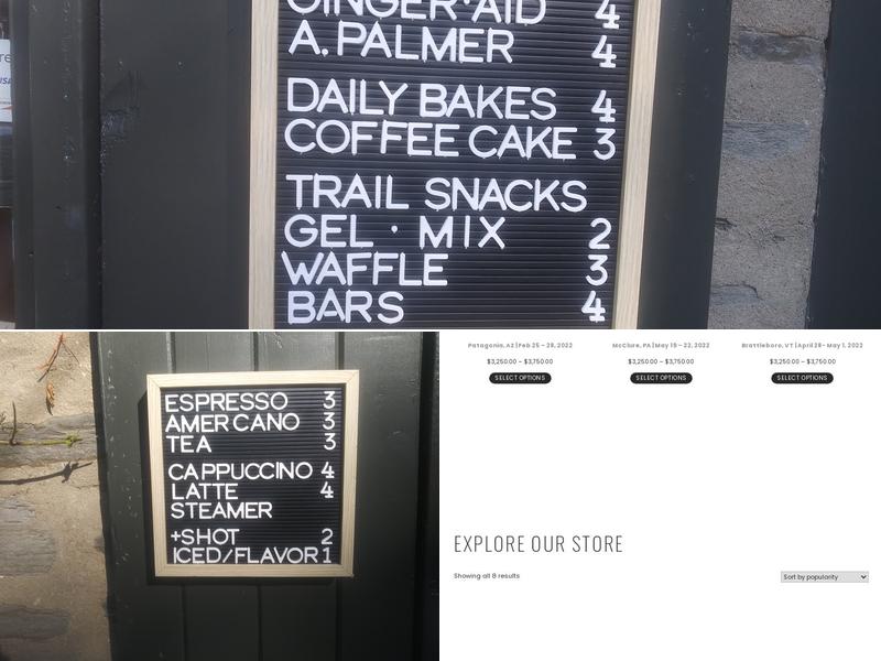 PAPERtrail Bike Cafe Menu