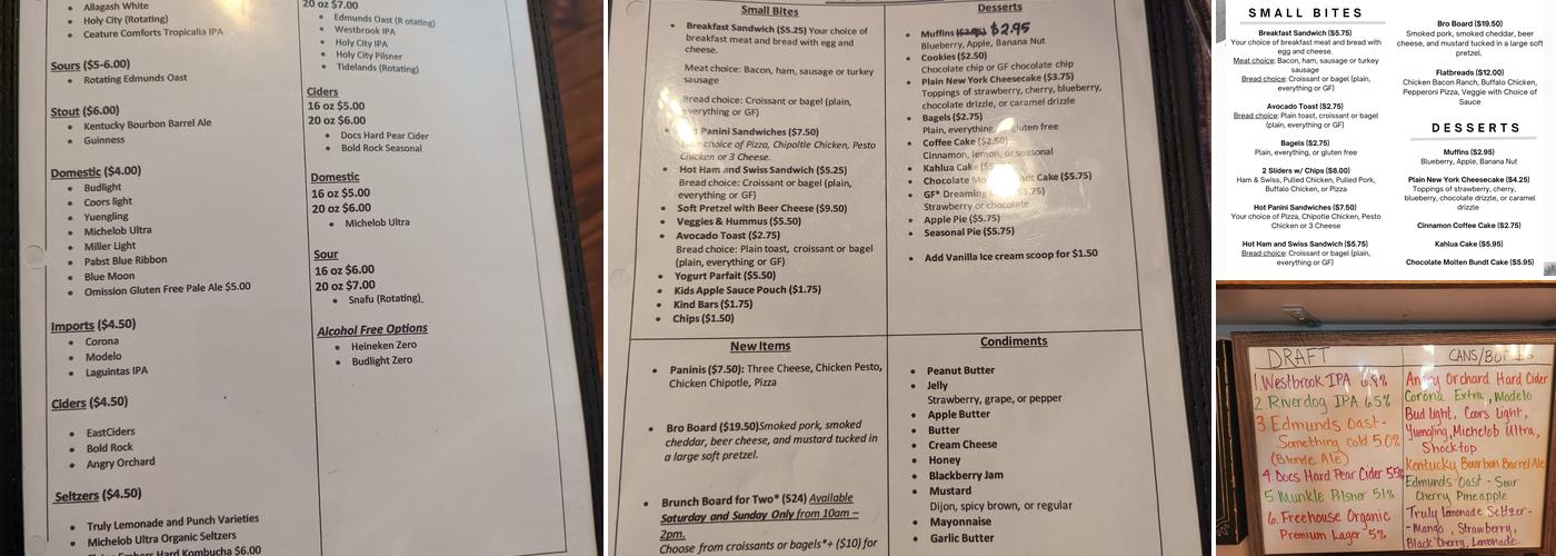 Luxe Bar & Bistro Menu