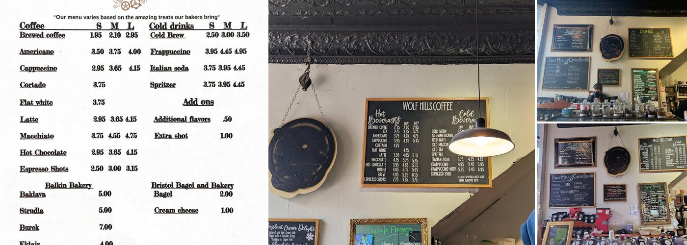 Wolf Hills Coffee Menu