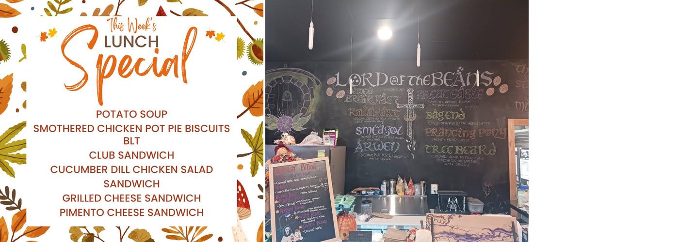 Game Shack Cafe Menu