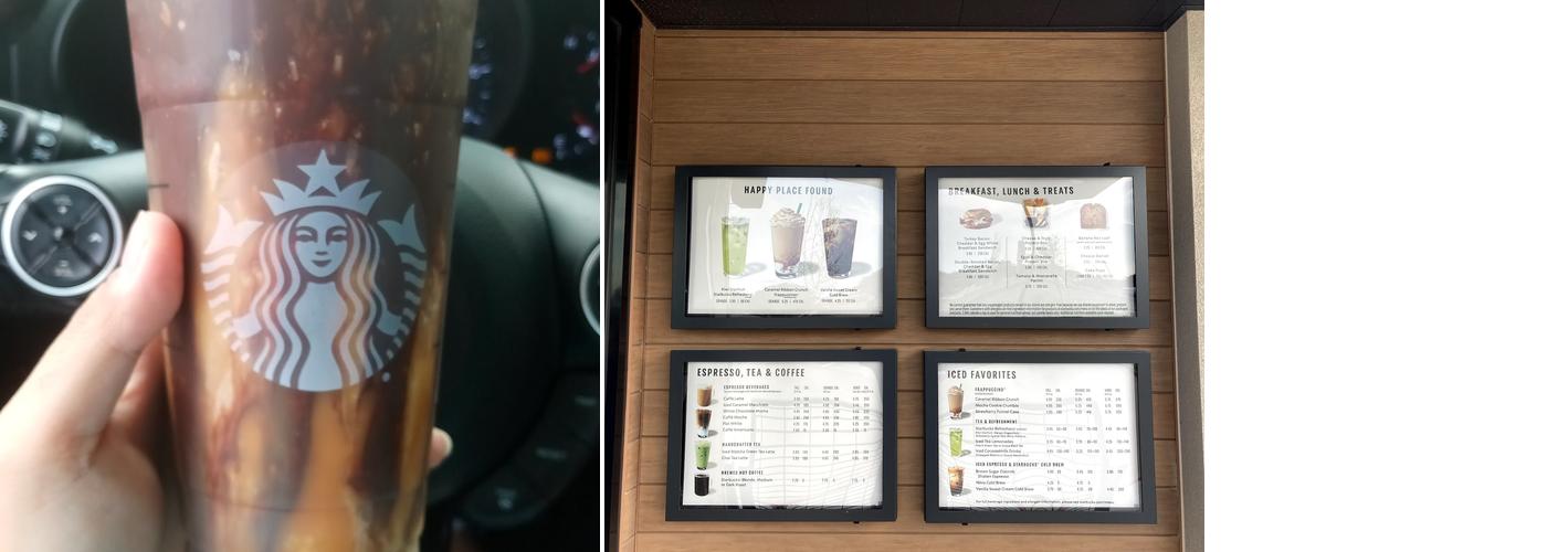 Starbucks Coffee Company Menu