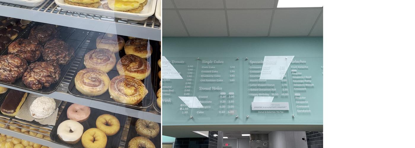Chans Donuts Menu