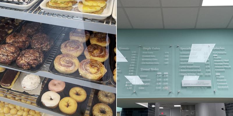 Chans Donuts Menu