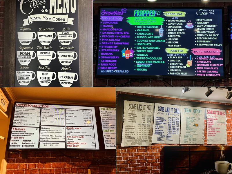 The Coffee Barr Menu