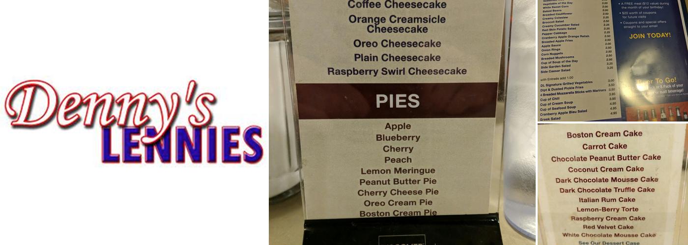 Denny's Lennies Menu