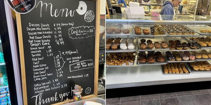 Mousa Donut Menu