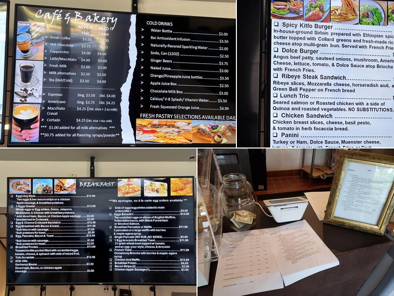 Dolce Paradiso Bakery, Cafe, & Bistro Menu