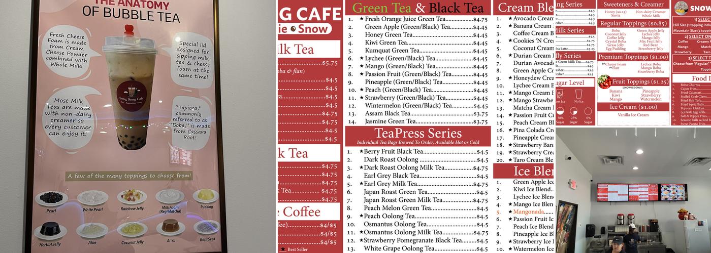 Seng Seng Cafe Menu