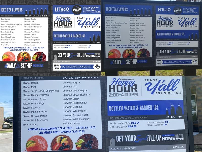 HTeaO - Georgetown (Williams & Bootys Crossing) Menu