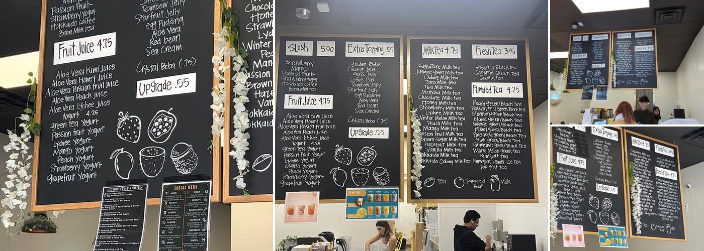 Ding Tea Bountiful Menu