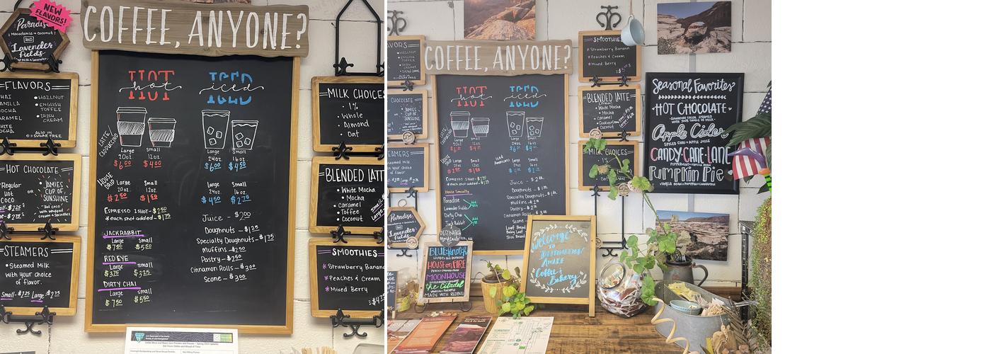 Destination Awake Menu