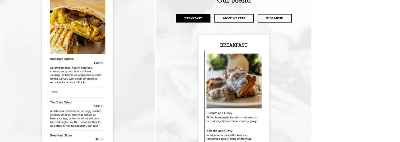 Black Sheep Coffee Menu