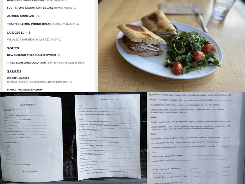Lighthouse Cafe Menu
