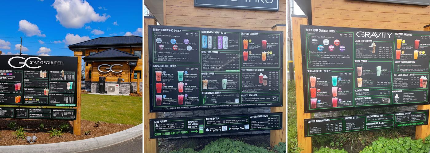 Gravity Coffee Menu