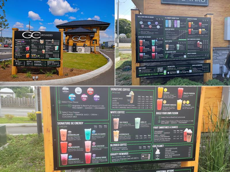 Gravity Coffee Menu