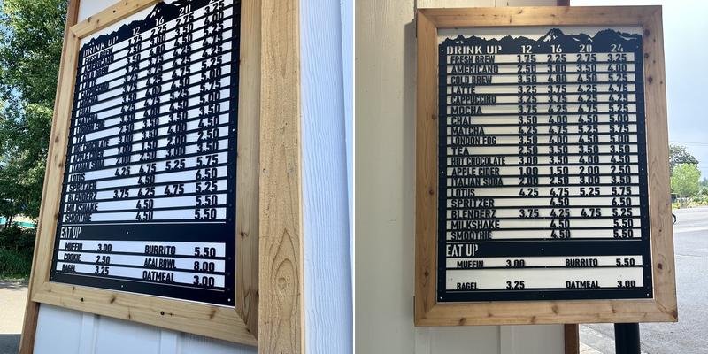 Cornerstone Coffee Co. Menu