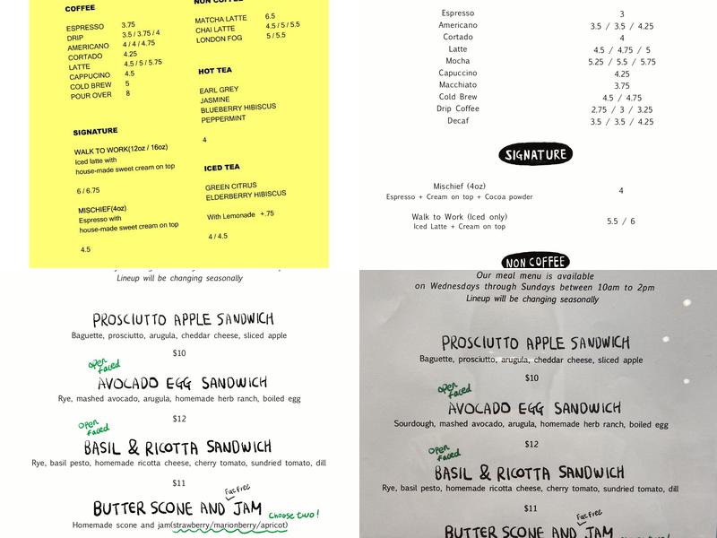 URL Coffee Menu