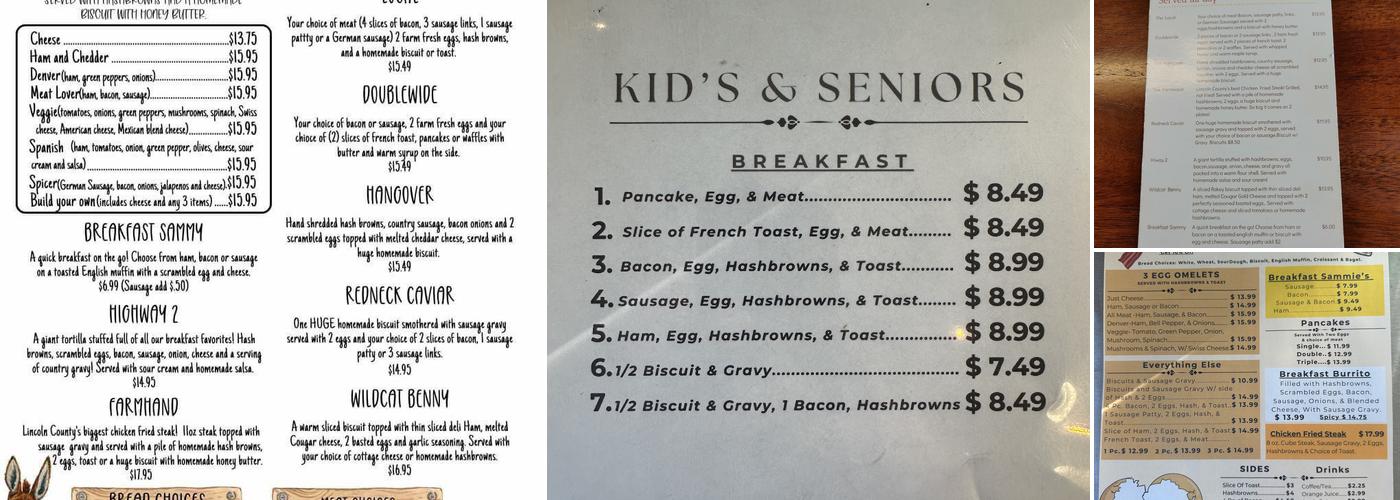 J&A Cafe (formerly Farmhouse coffee) Menu