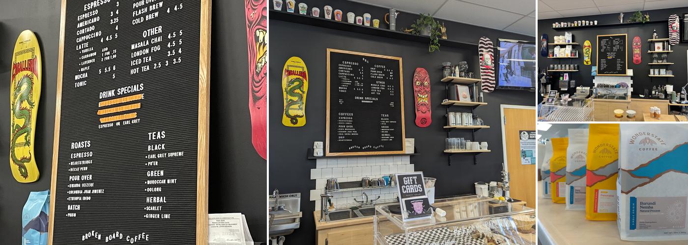 Broken Board Coffee Menu