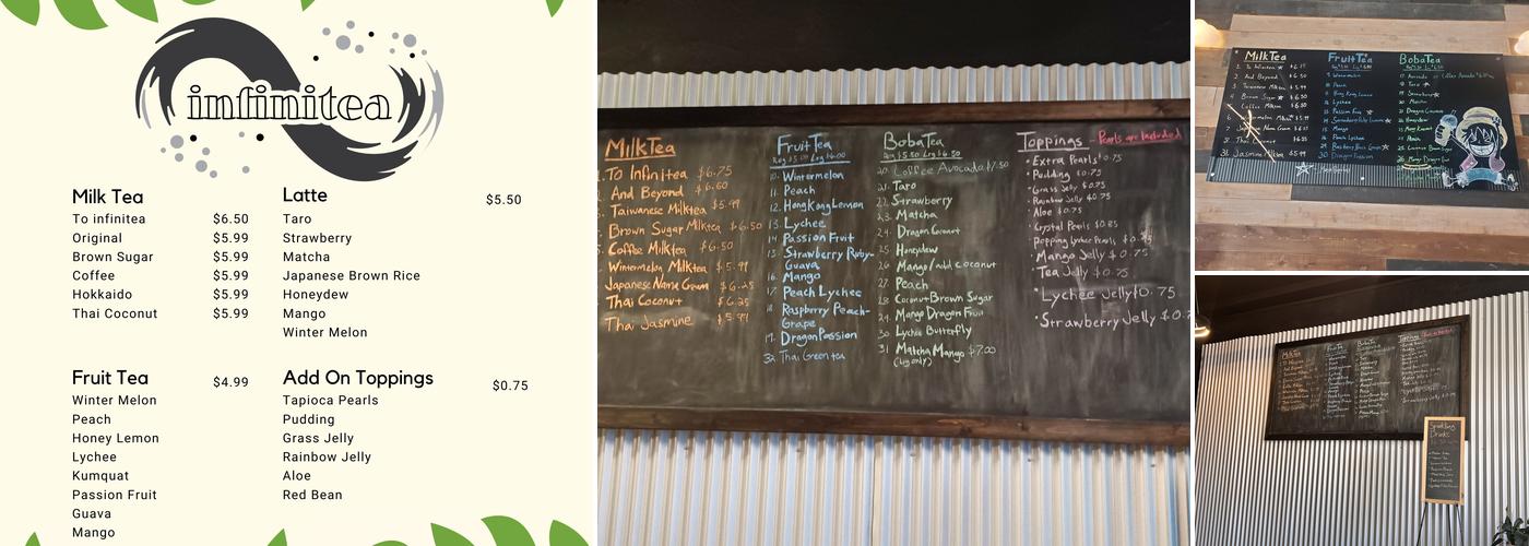 infinitea Menu