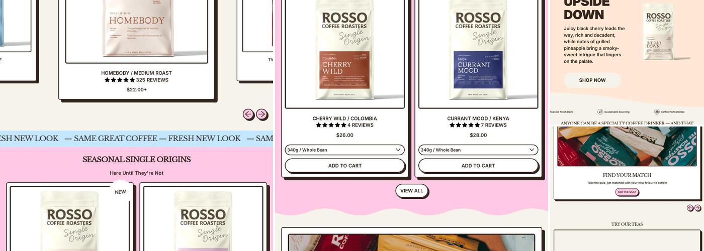 Rosso Coffee Roasters Menu