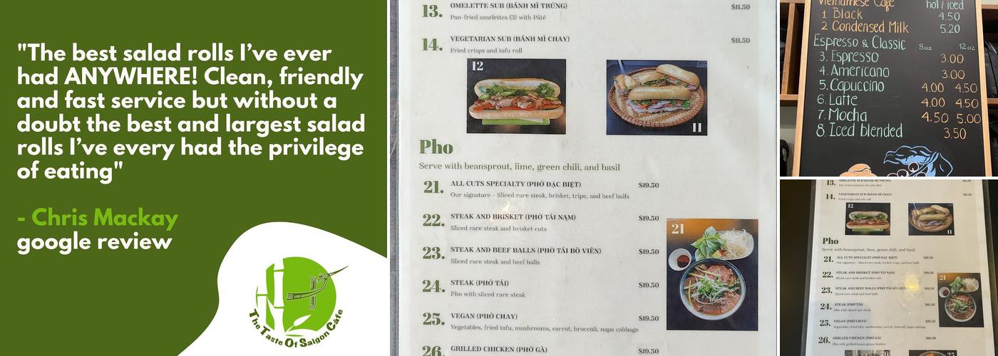 Taste of Saigon Menu