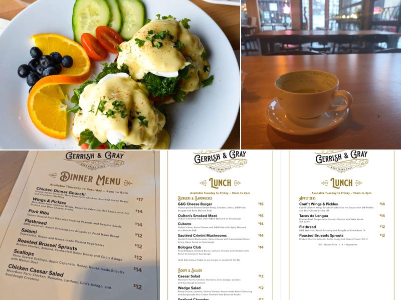 GERRISH & GRAY CAFE Menu