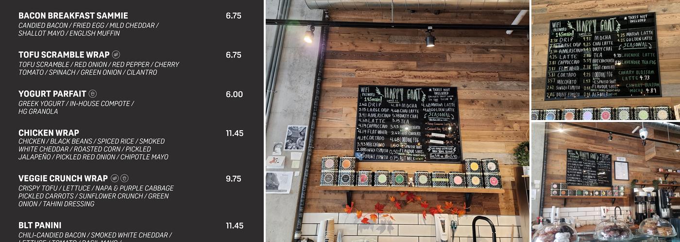 Happy Goat Coffee Co. (Main Street) Menu