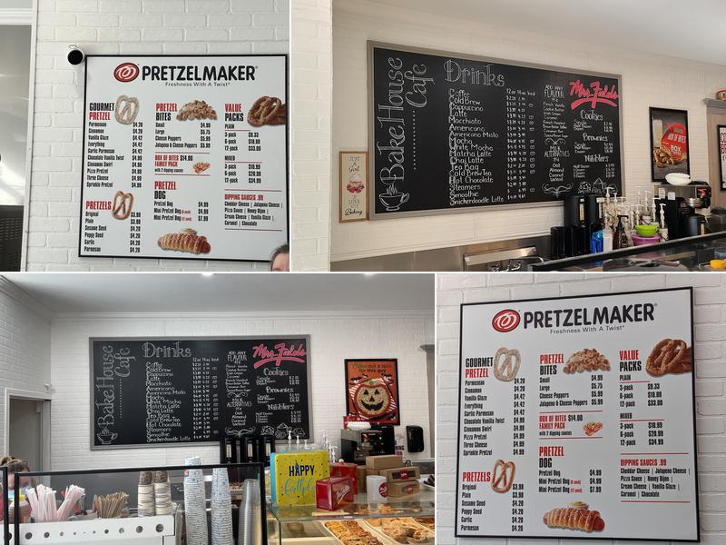 Mrs. Fields Bake House Cafe Menu