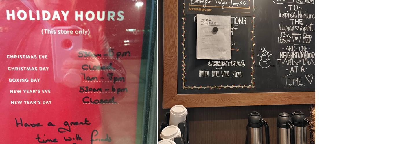 Starbucks Menu