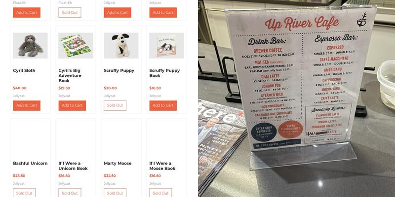 Up River Trading Co Menu