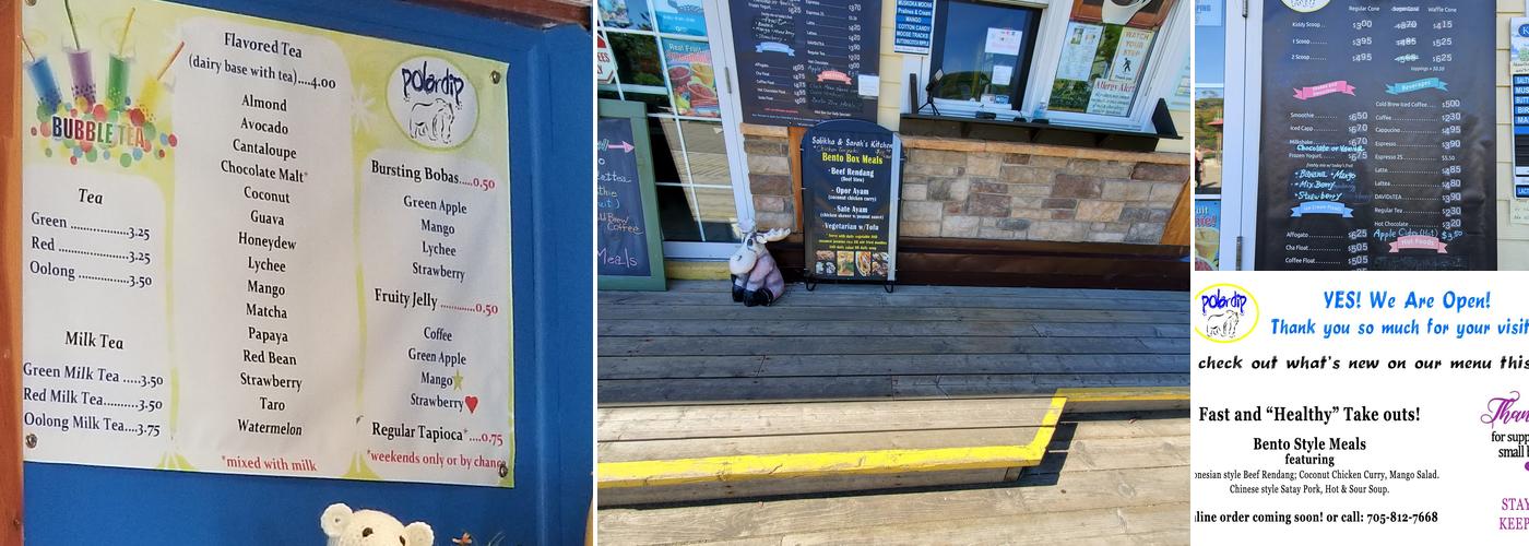 PolarDip Ice Cream Shoppe Menu