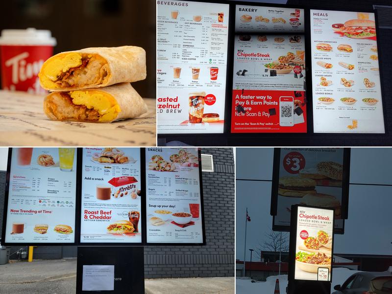 Tim Hortons Menu