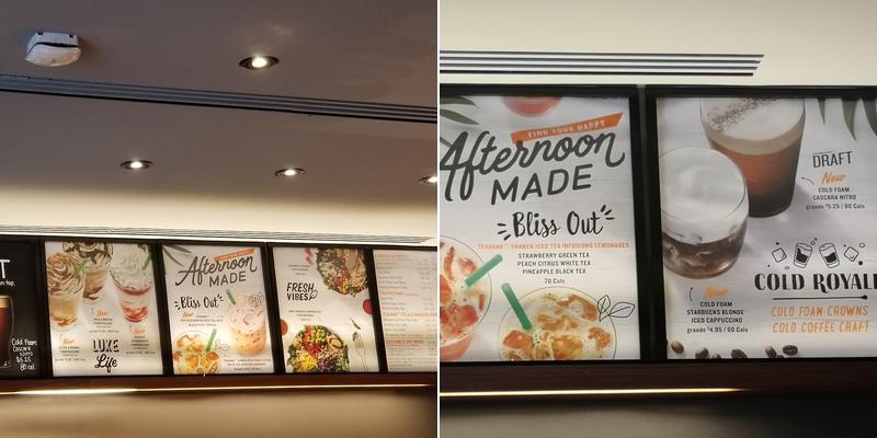 Starbucks Menu