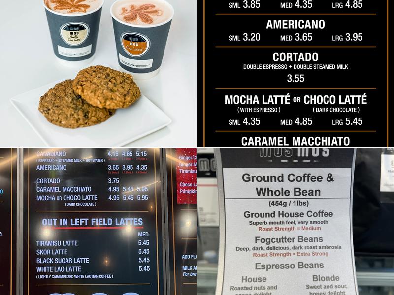 Mos Mos Coffee Menu