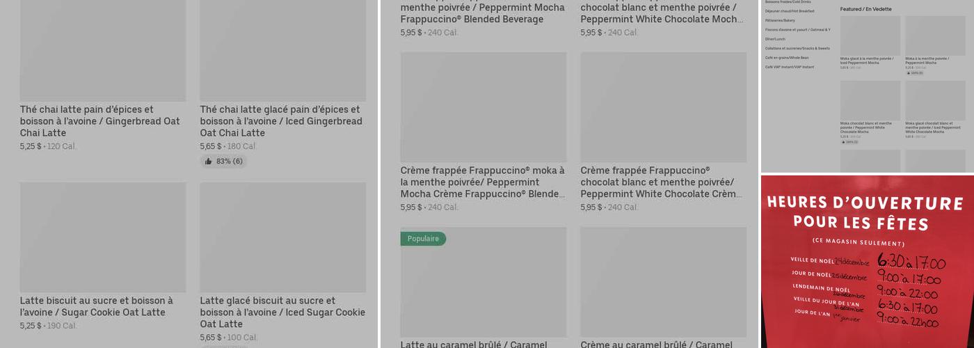 Starbucks Menu