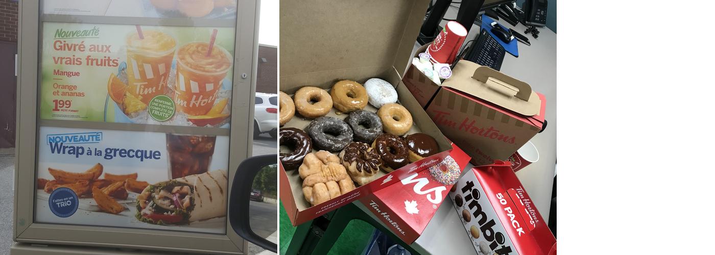 Tim Hortons Menu