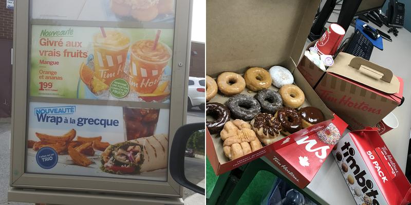 Tim Hortons Menu