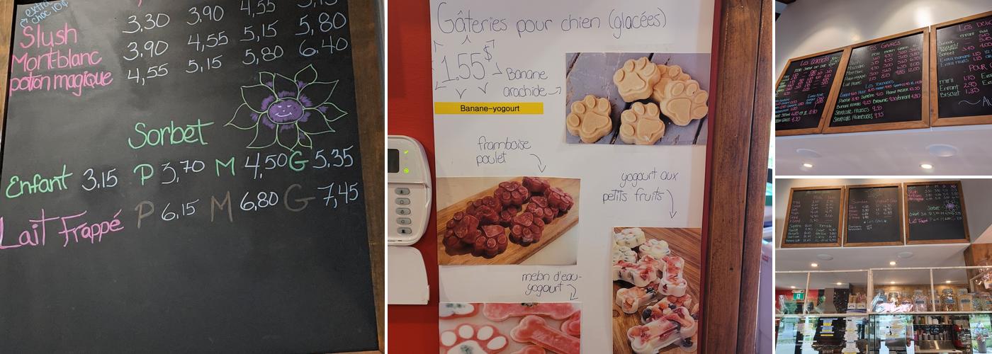 La Cabane Givrée Menu