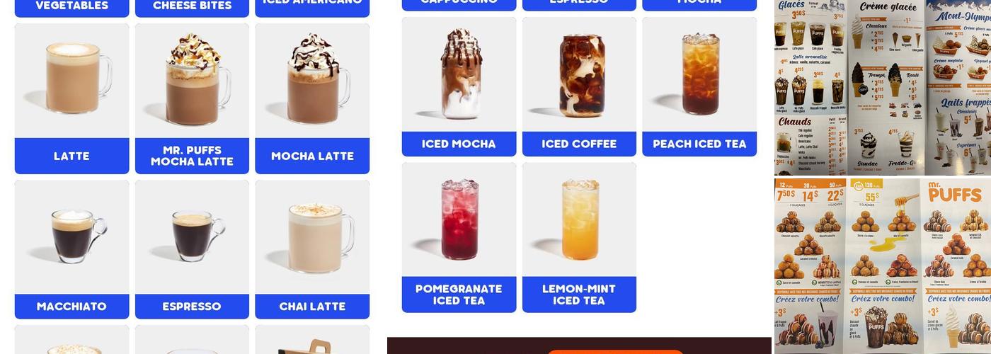 Mr. Puffs Menu