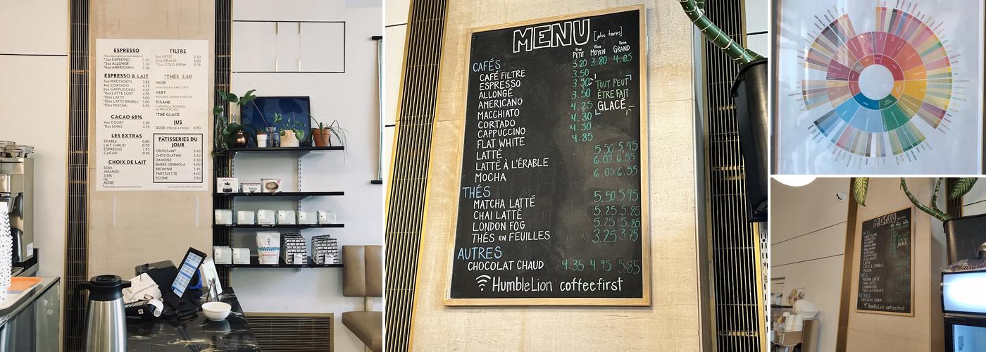 Café Humble Lion (McGill College) Menu