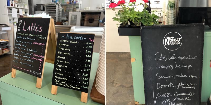 Nougat & Nectarine Menu