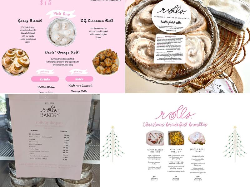 rolls bakery Menu