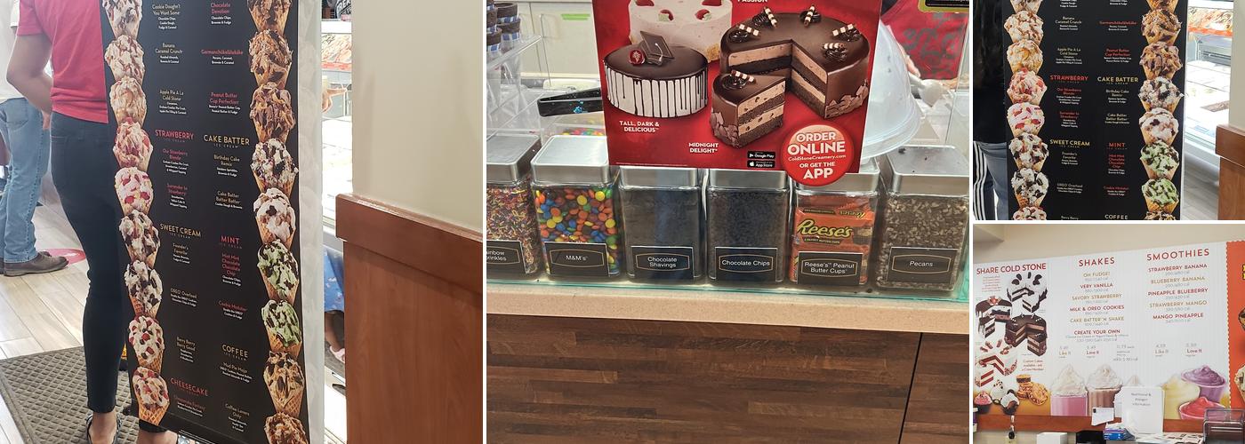 Cold Stone Creamery Menu