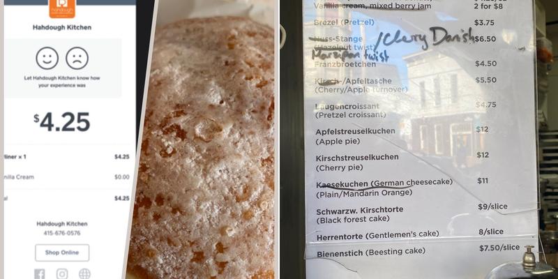 Hahdough German Bakery Menu