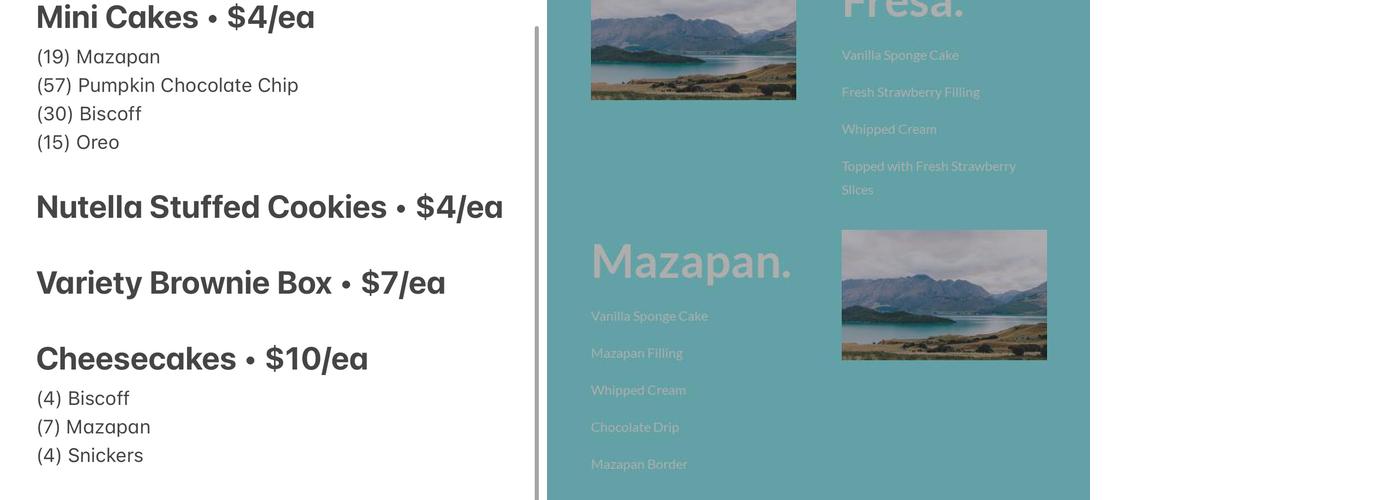 It's in the Filling! Menu