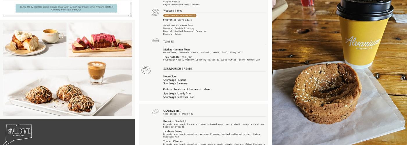 Small State Provisions Menu