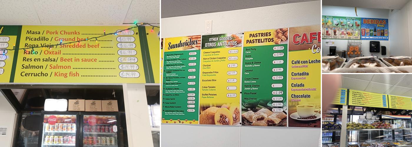 Maikel's Bakery Menu